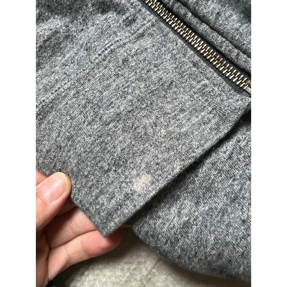 Nike Zip Up Hoodie Womens Large Gray Just Do It Sporty Minimalist Athleisure - Picture 8 of 8